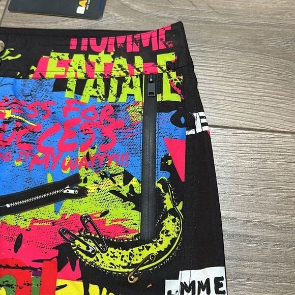 Bang Miami‎ 2.5” Graffiti Lined Multicolor Swim Trunks Board Shorts Size Small - Picture 4 of 13